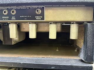 1965 Fender Showman Blackface Tube Amp Head Model AB763 Vintage